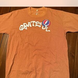 Grateful Dead Rust T-Shirt with Skull Logo